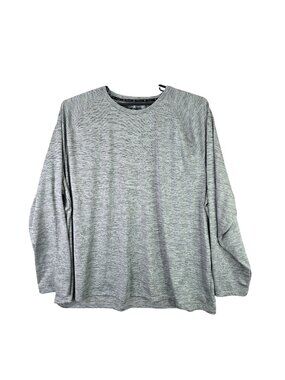 Mens Xersion Gray EverAir Training Tee Shirt Long Sleeve Polyester Size 4XL